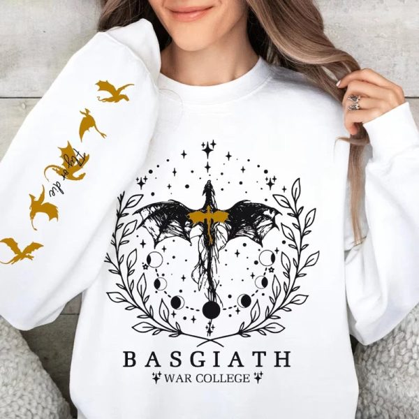 Fourth Wing Sweatshirt Basgiath War College Sweatshirt Women Graphic Hoodies Riders Quadrant Fantasy Reader Bookish Pullover Top - Image 5