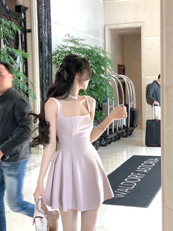 Solid Midi Dress Women French Elegant Holiday Party Dresses A-line Prom Robe Wedding Vestidos Ladies Clothes New - Image 9