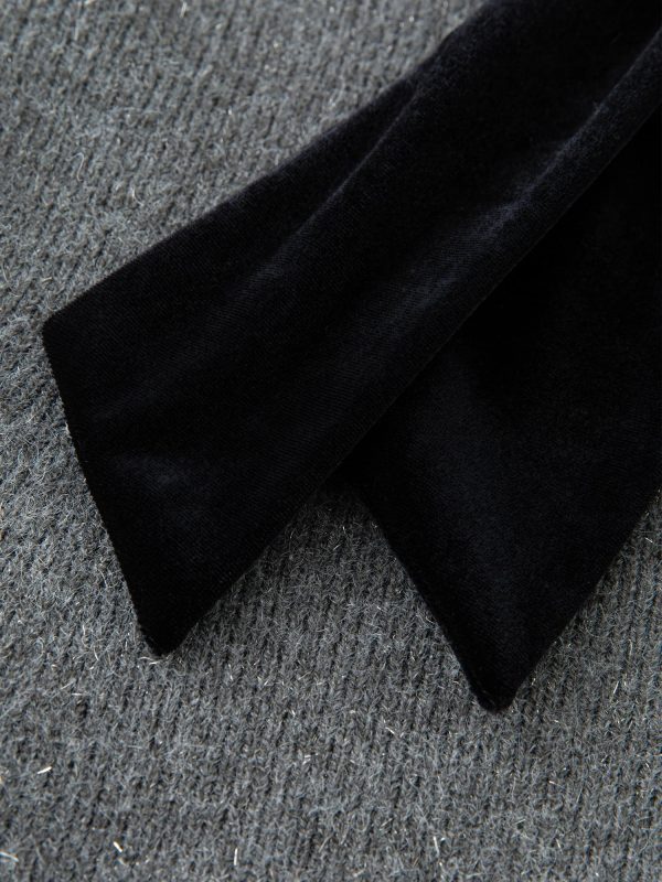 FSLE Office Lady French Romantic Knitted Dress for Women 2024 Autumn/Winter New Long Sleeve Interior Dress 24FS14371 - Image 5