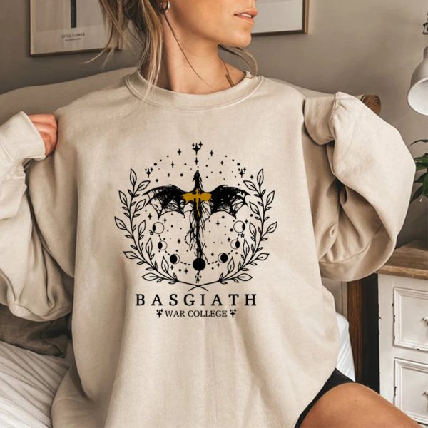 Fourth Wing Sweatshirt Basgiath War College Sweatshirt Women Graphic Hoodies Riders Quadrant Fantasy Reader Bookish Pullover Top - Image 7