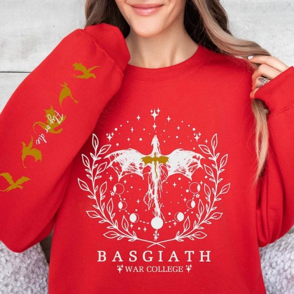 Fourth Wing Sweatshirt Basgiath War College Sweatshirt Women Graphic Hoodies Riders Quadrant Fantasy Reader Bookish Pullover Top - Image 3