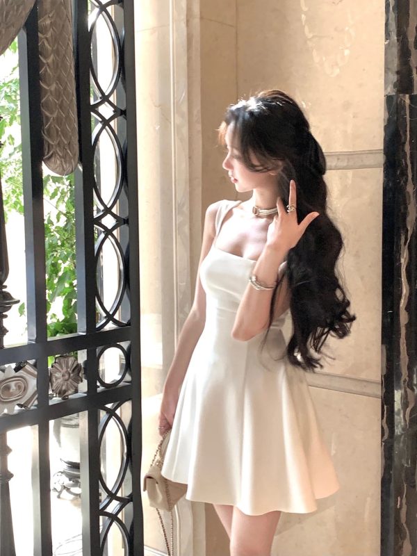 Solid Midi Dress Women French Elegant Holiday Party Dresses A-line Prom Robe Wedding Vestidos Ladies Clothes New - Image 11