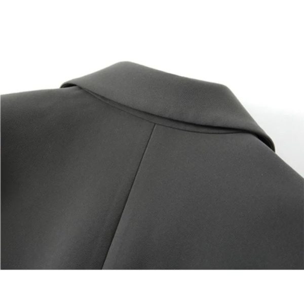 Solid Color Suit Commuting Jacket Female Korean Autumn Spring 2024 New Women Oversize Coat Small Fellow Loose One Button Suit - Image 4