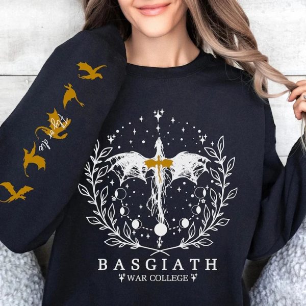 Fourth Wing Sweatshirt Basgiath War College Sweatshirt Women Graphic Hoodies Riders Quadrant Fantasy Reader Bookish Pullover Top - Image 6